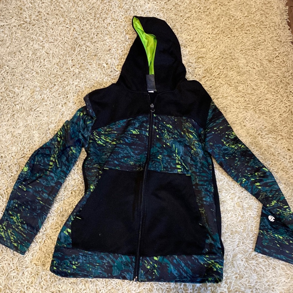 ❤️Kids Champion sweat jacket hoodie full zipper great condition! - L (12-1…